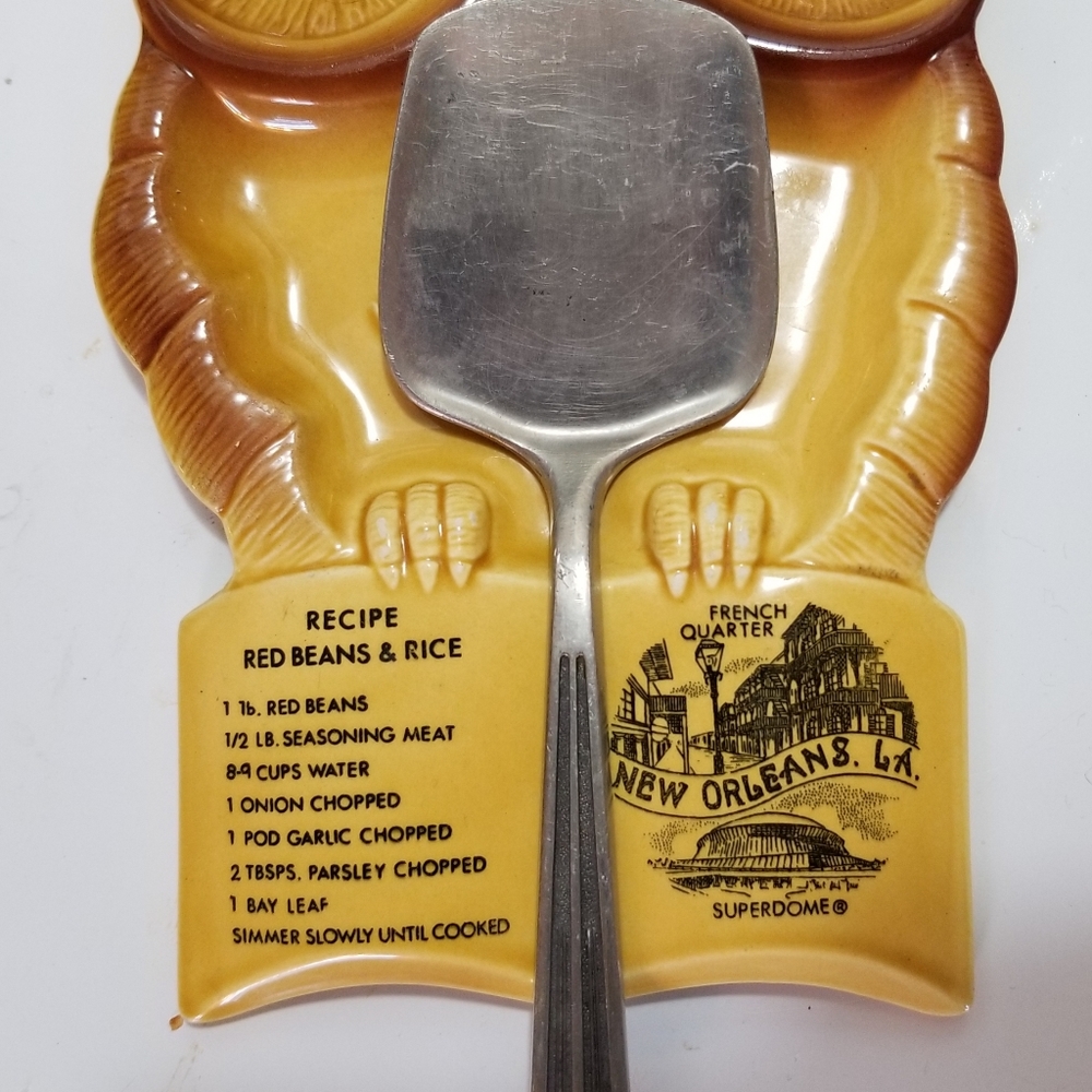 1960s Owl spoon holder / wall hanging - Picture 3 of 4